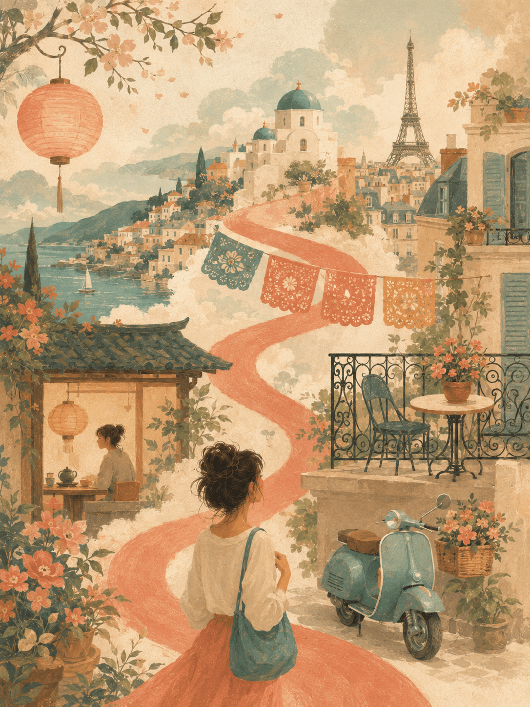 Spanish, French, Mandarin, Italian, English.